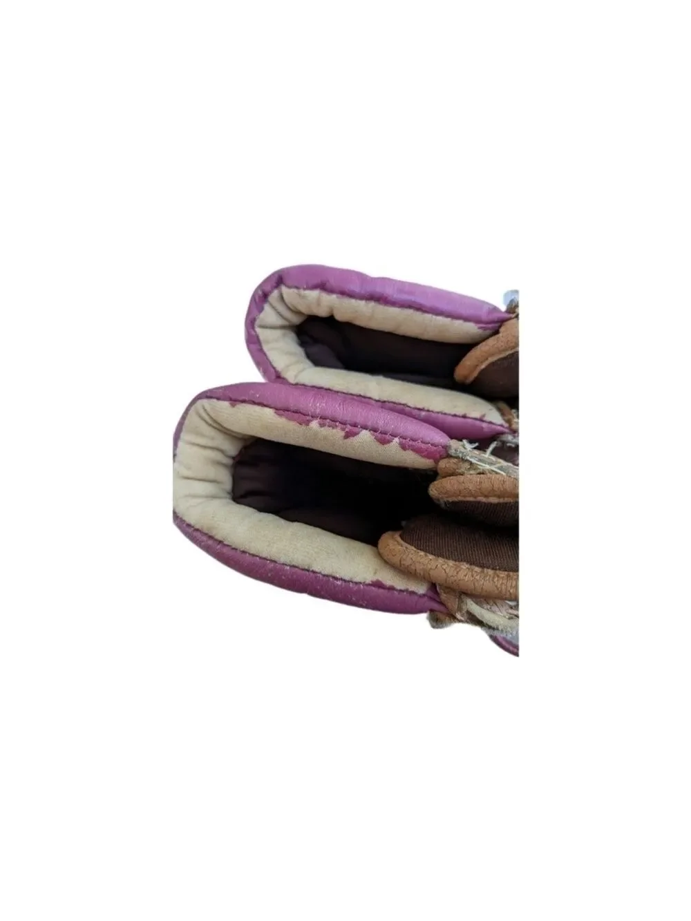 Bass toddler pink and tan duck boots Size 4T